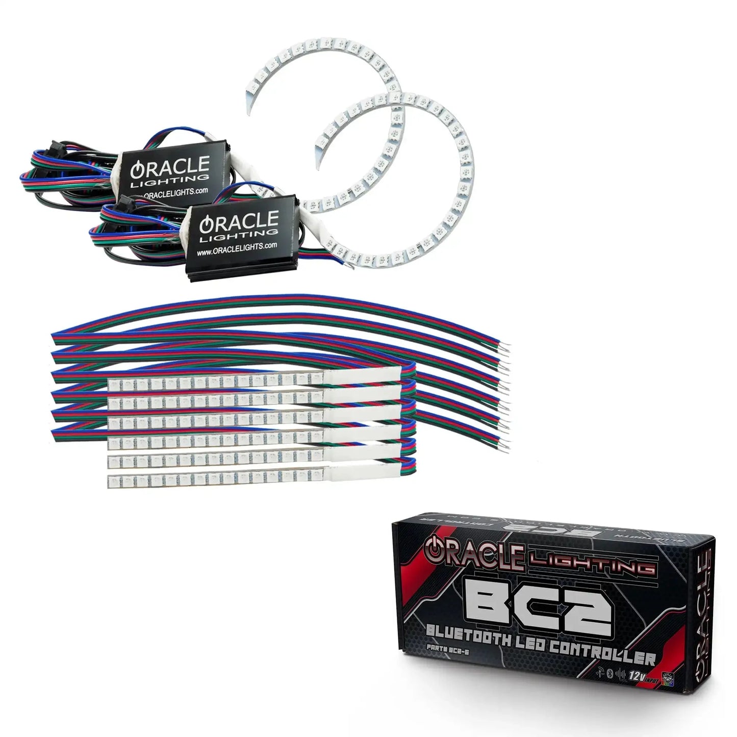 ORACLE Lighting 2018-2023 Ford Mustang ColorSHIFT DRL Upgrade w/Halo Kit by ORACLE Lighting
