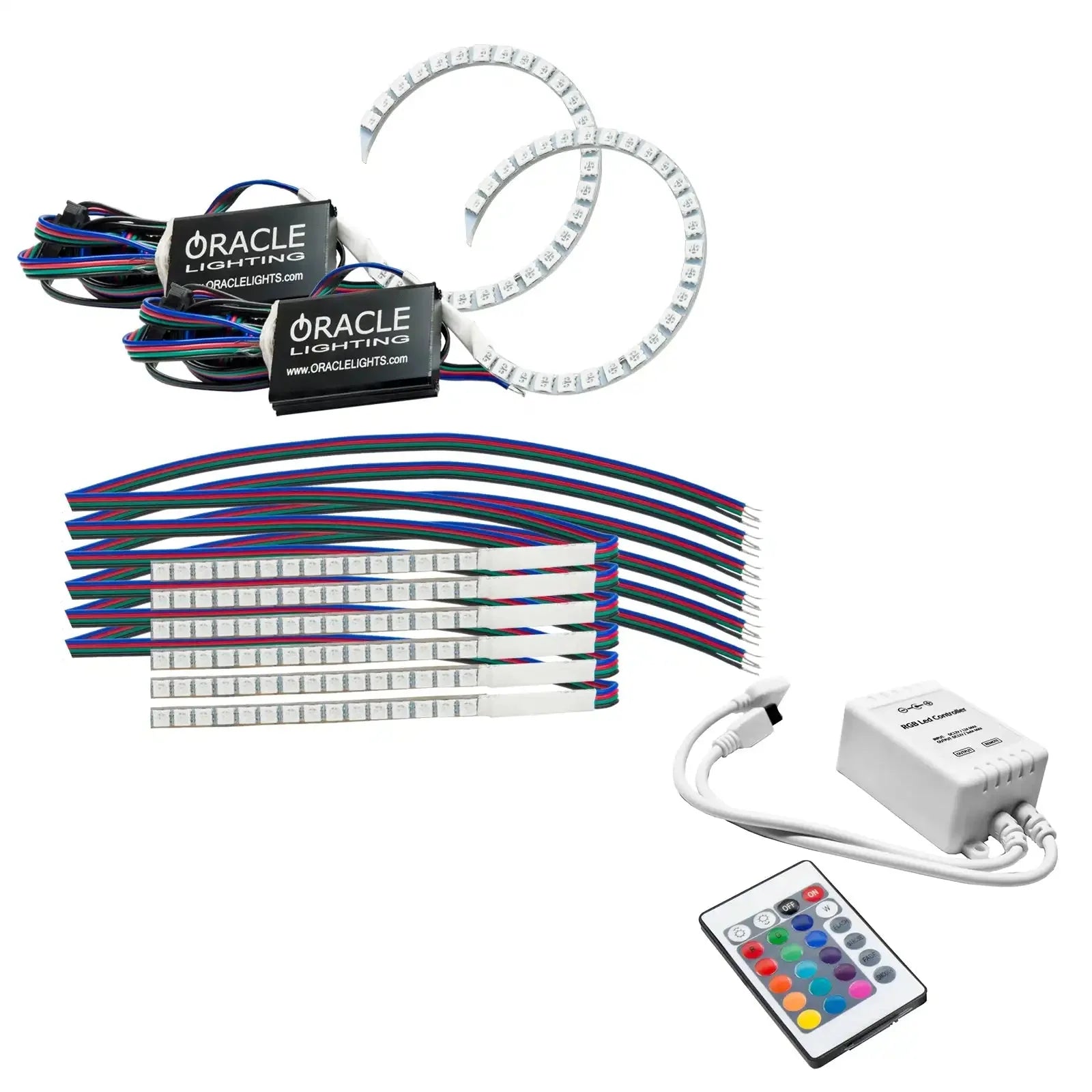 ORACLE Lighting 2018-2023 Ford Mustang ColorSHIFT DRL Upgrade w/Halo Kit by ORACLE Lighting