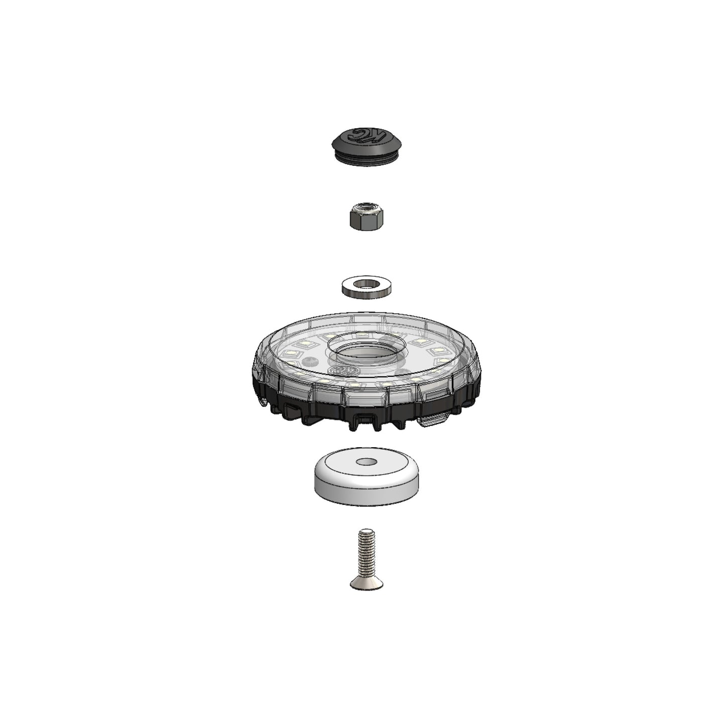 KC Magnet Mounts easily attach to the Cyclone with the included hardware-6 Pack by KC HiLiTES