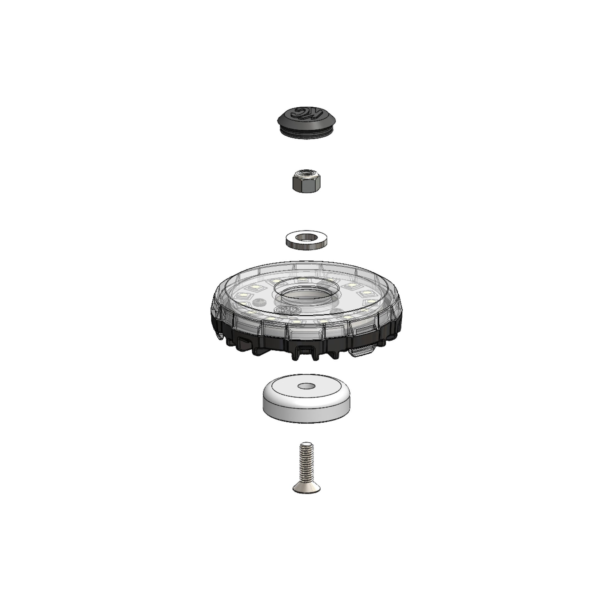 KC Magnet Mounts easily attach to the Cyclone with the included hardware-6 Pack by KC HiLiTES
