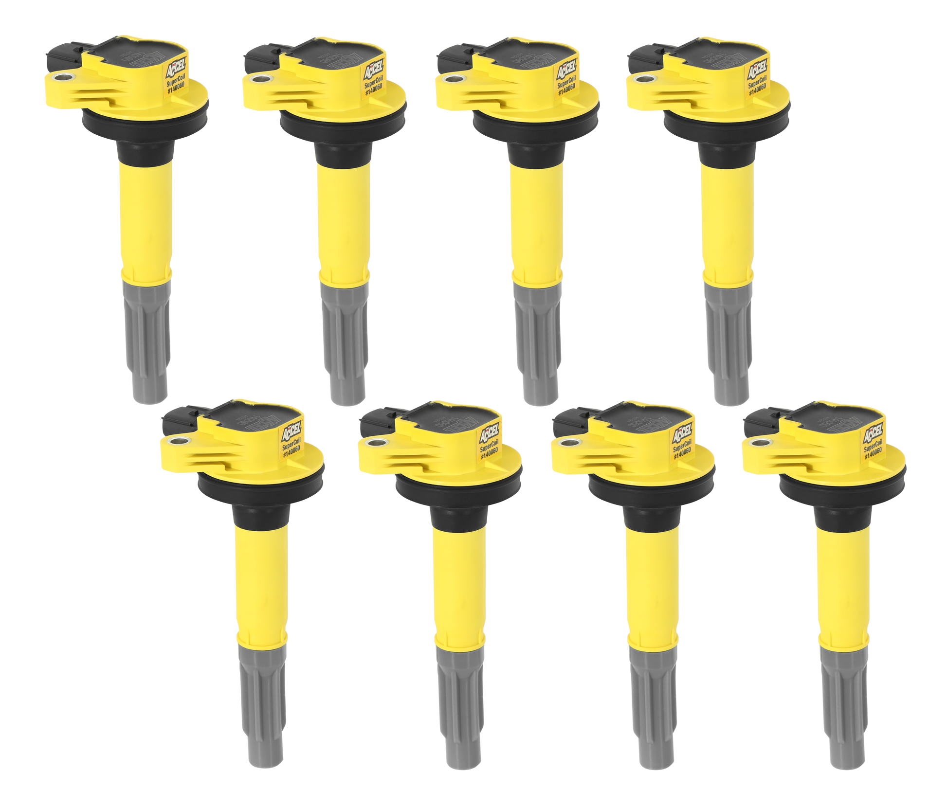 Ignition Coils SuperCoil Series 2011-2016 Ford 5.0L Coyote, Yellow, 8-Pack by ACCEL