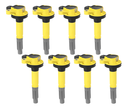 Ignition Coils SuperCoil Series 2011-2016 Ford 5.0L Coyote, Yellow, 8-Pack by ACCEL