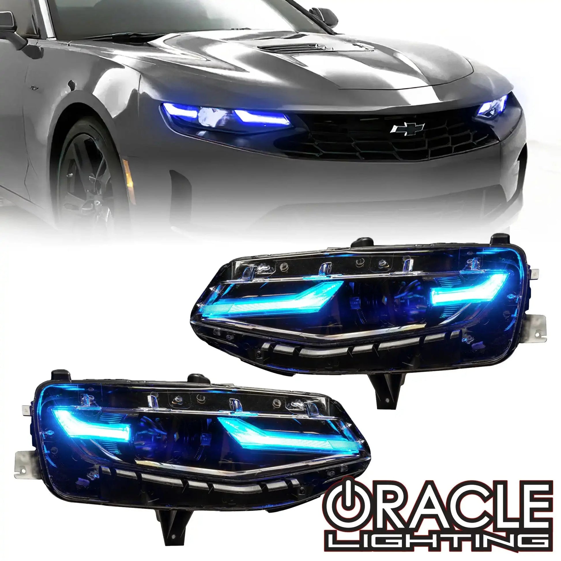 ORACLE Lighting 2019-2024 Chevrolet Camaro LS/LT ColorSHIFT RGB+A Headlight DRL Upgrade Kit by ORACLE Lighting