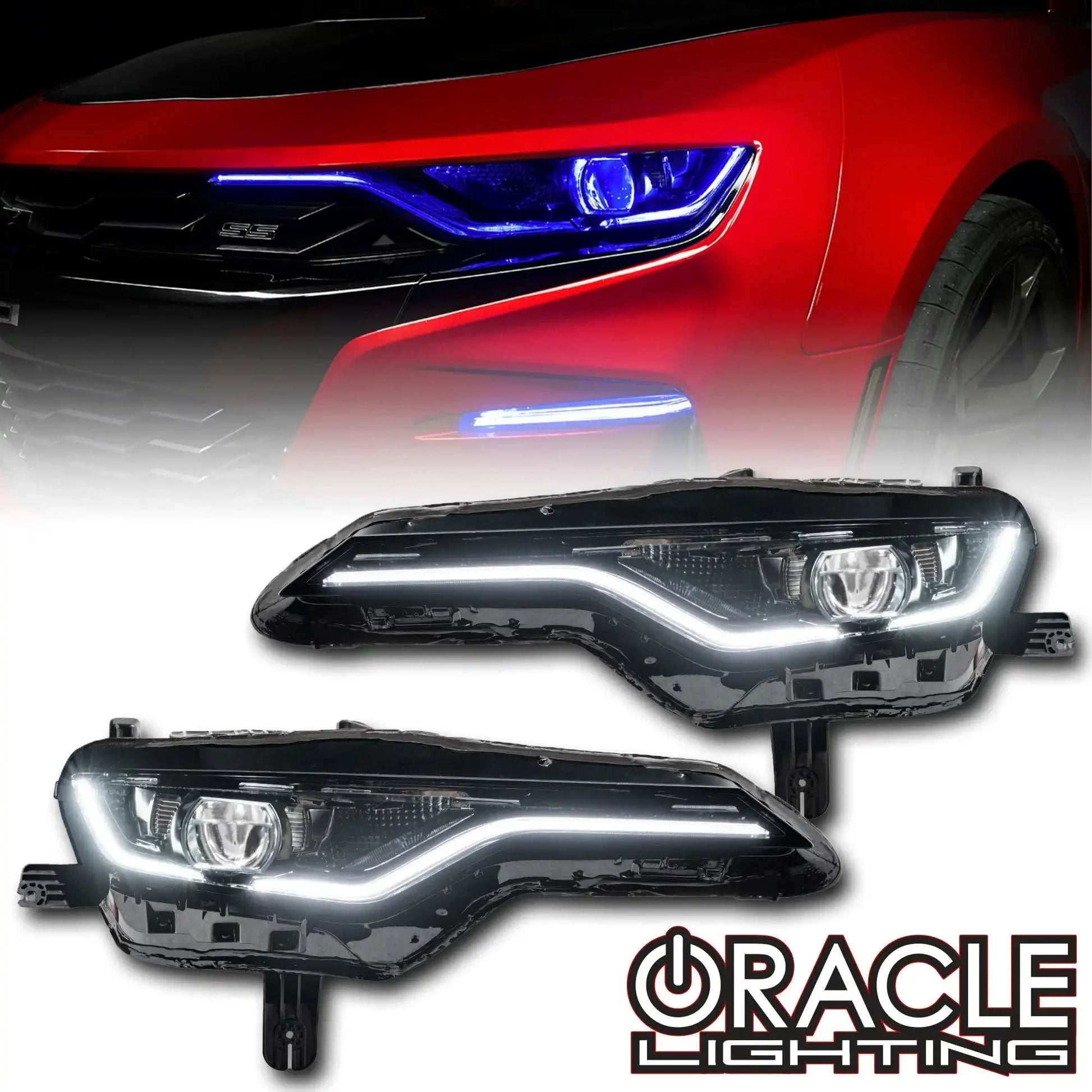 ORACLE Lighting 2019-2024 Chevrolet Camaro SS/RS ColorSHIFT RGBW+A Headlight DRL Upgrade Kit by ORACLE Lighting