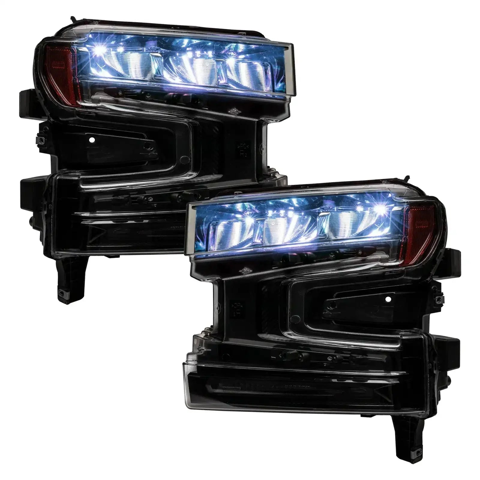 ORACLE Lighting 2019-2022 Chevrolet Silverado 1500 ColorSHIFT RGB Demon Eye Headlight Upgrade by ORACLE Lighting