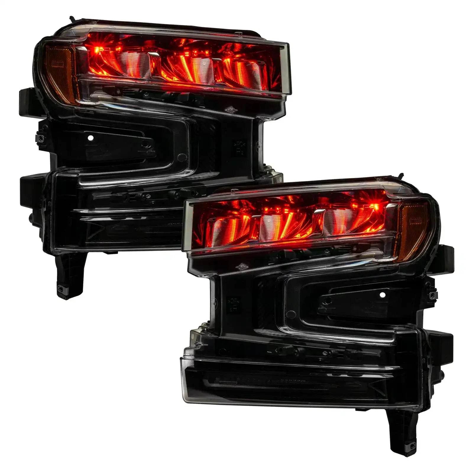 ORACLE Lighting 2019-2022 Chevrolet Silverado 1500 ColorSHIFT RGB Demon Eye Headlight Upgrade by ORACLE Lighting