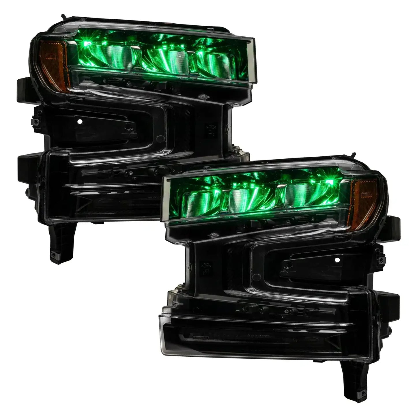 ORACLE Lighting 2019-2022 Chevrolet Silverado 1500 ColorSHIFT RGB Demon Eye Headlight Upgrade by ORACLE Lighting