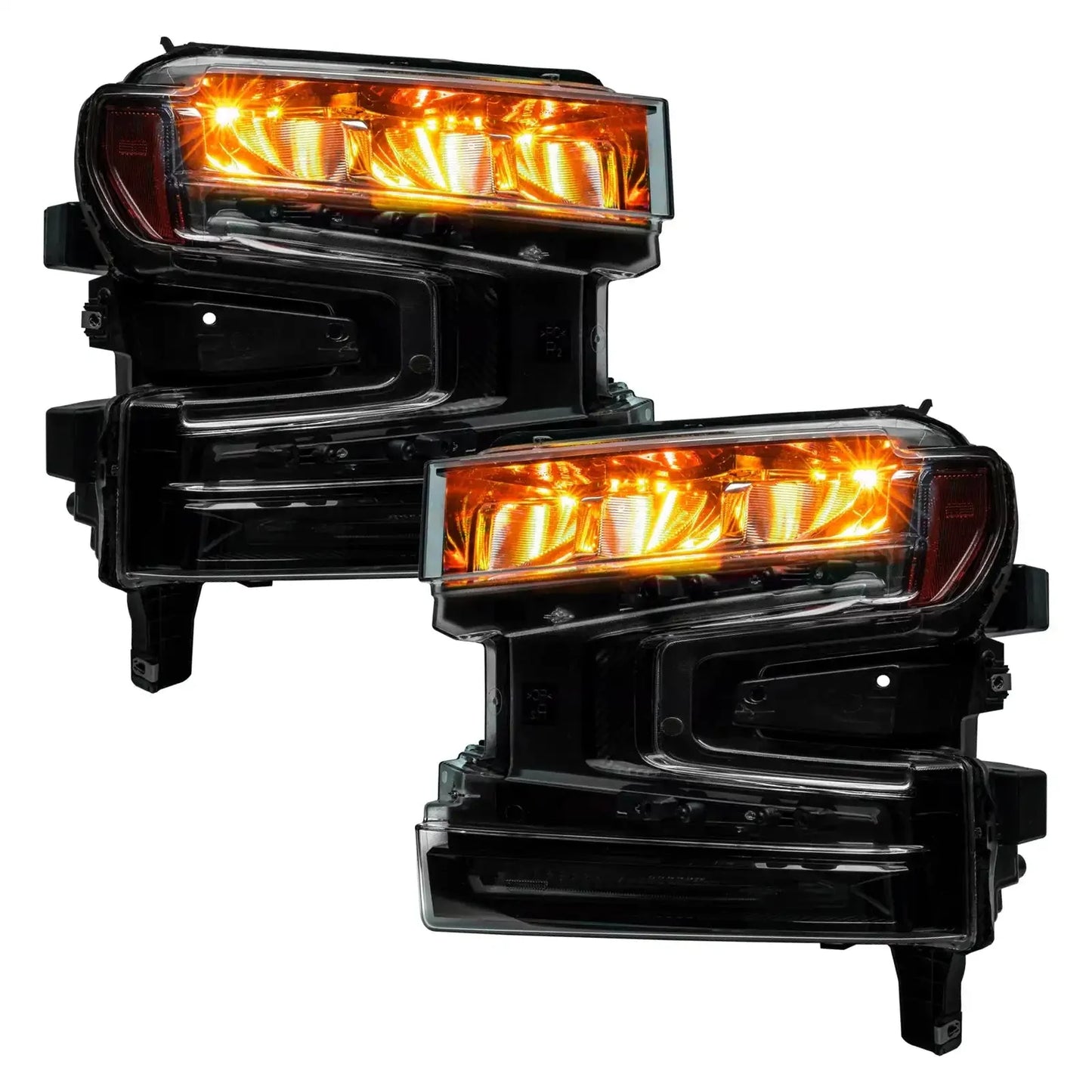 ORACLE Lighting 2019-2022 Chevrolet Silverado 1500 ColorSHIFT RGB Demon Eye Headlight Upgrade by ORACLE Lighting