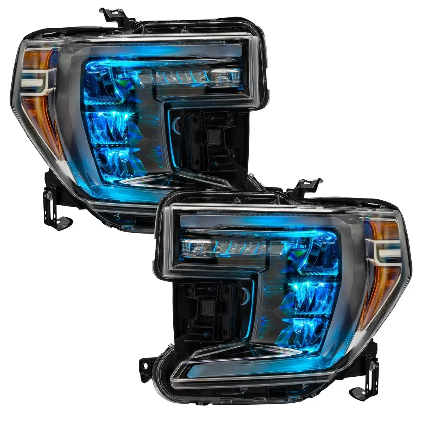 ORACLE Lighting 2019-2022 GMC Sierra 1500 ColorSHIFT RGB Demon Eye Headlight Upgrade by ORACLE Lighting