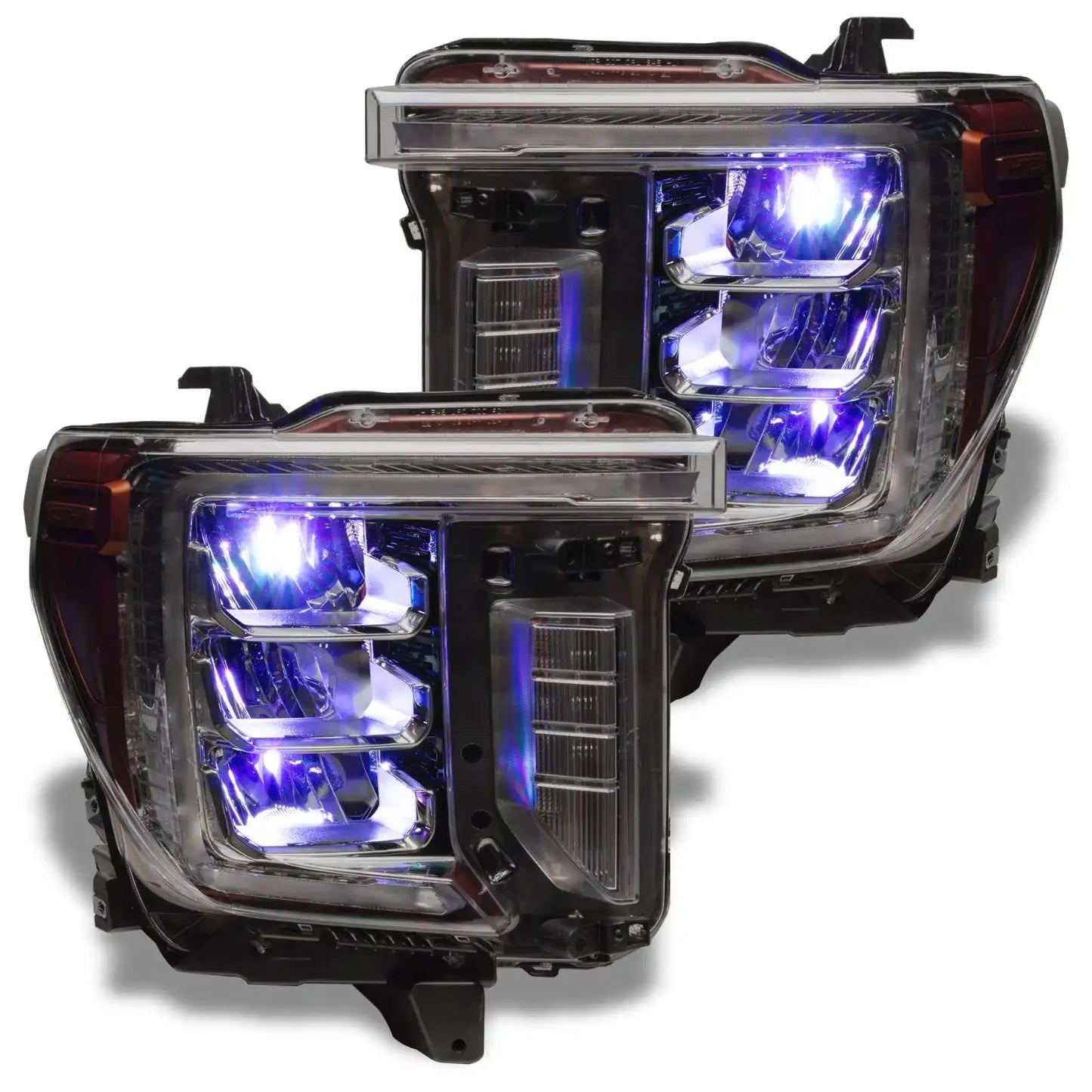 ORACLE Lighting 2020-2023 GMC Sierra 2500/3500 ColorSHIFT RGB Demon Eye Headlight Upgrade by ORACLE Lighting