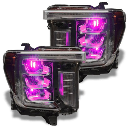 ORACLE Lighting 2020-2023 GMC Sierra 2500/3500 ColorSHIFT RGB Demon Eye Headlight Upgrade by ORACLE Lighting
