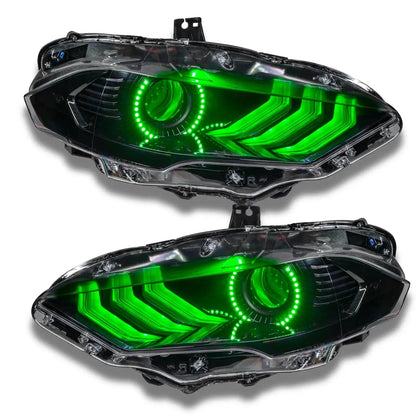 ORACLE Lighting 2018-2023 Ford Mustang Dynamic ColorSHIFT DRL Upgrade w/Halo Kit & Sequential Turn Signal by ORACLE Lighting