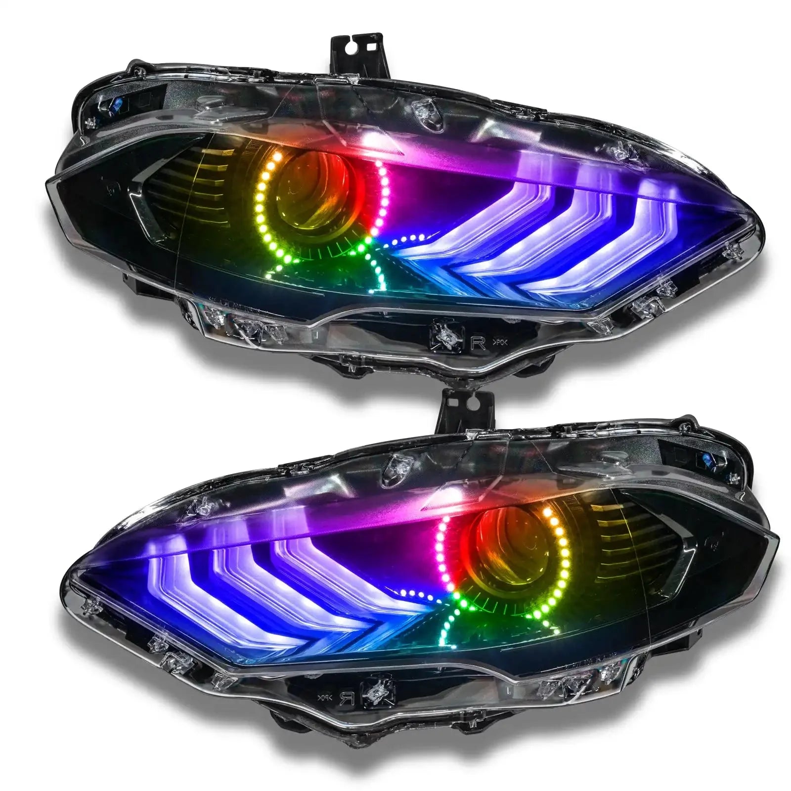 ORACLE Lighting 2018-2023 Ford Mustang Dynamic ColorSHIFT DRL Upgrade w/Halo Kit & Sequential Turn Signal by ORACLE Lighting