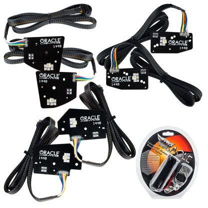 ORACLE Lighting 2019-2024 Ram 1500 RGBW+A Headlight DRL Upgrade Kit - LED Projector Headlights by ORACLE Lighting