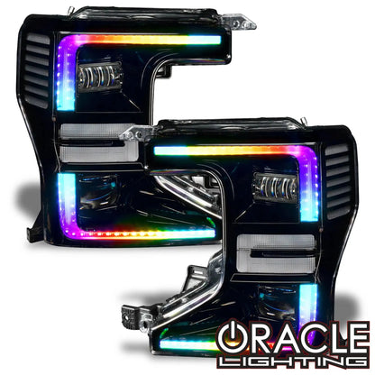 ORACLE Lighting 2020-2022 Ford F-250/350 Super Duty ORACLE Dynamic ColorSHIFT Headlight DRL Upgrade Kit w/Switchback Turn Signals by ORACLE Lighting
