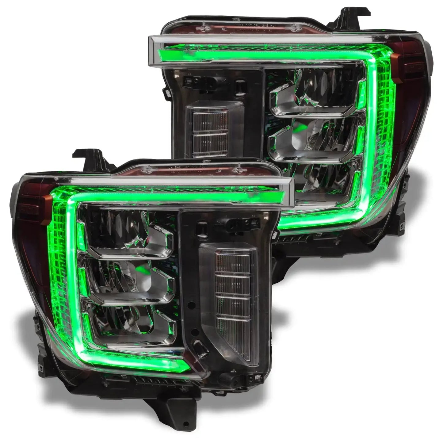 ORACLE Lighting 2020-2023 GMC Sierra 2500/3500 HD ColorSHIFT RGB+W Headlight DRL Upgrade by ORACLE Lighting