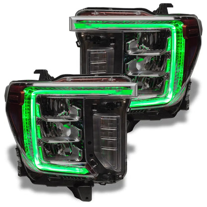 ORACLE Lighting 2020-2023 GMC Sierra 2500/3500 HD ColorSHIFT RGB+W Headlight DRL Upgrade by ORACLE Lighting