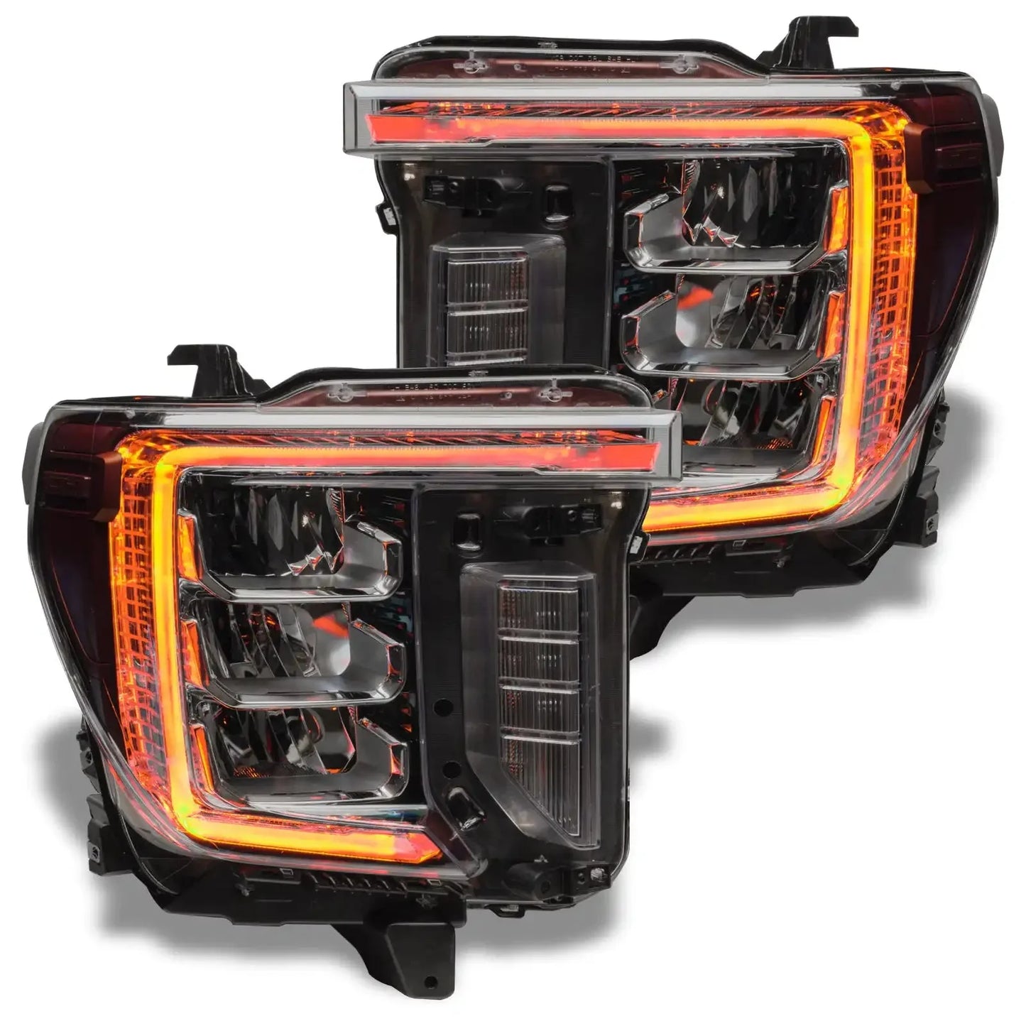 ORACLE Lighting 2020-2023 GMC Sierra 2500/3500 HD ColorSHIFT RGB+W Headlight DRL Upgrade by ORACLE Lighting