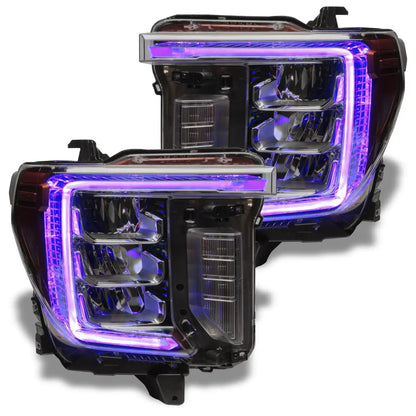 ORACLE Lighting 2020-2023 GMC Sierra 2500/3500 HD ColorSHIFT RGB+W Headlight DRL Upgrade by ORACLE Lighting
