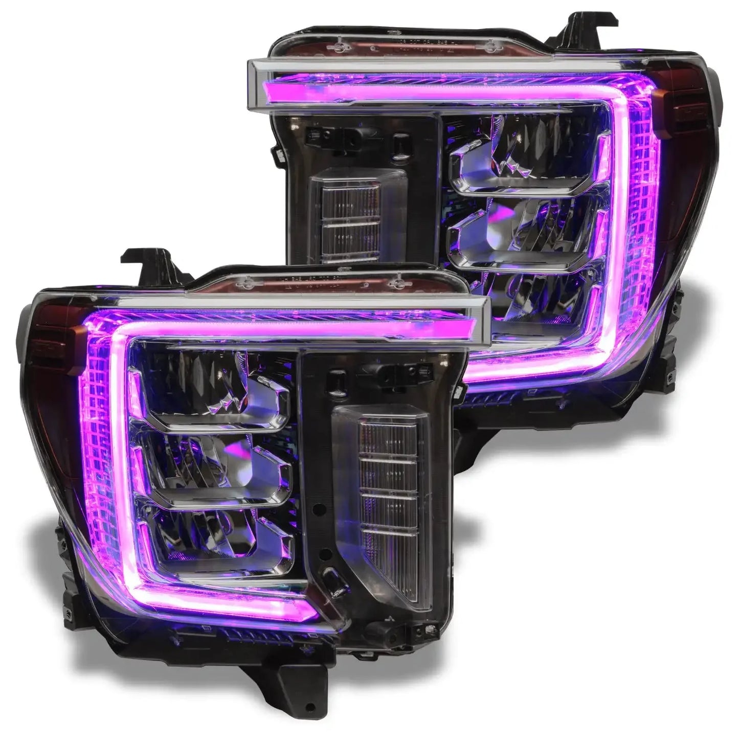 ORACLE Lighting 2020-2023 GMC Sierra 2500/3500 HD ColorSHIFT RGB+W Headlight DRL Upgrade by ORACLE Lighting