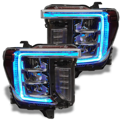 ORACLE Lighting 2020-2023 GMC Sierra 2500/3500 HD ColorSHIFT RGB+W Headlight DRL Upgrade by ORACLE Lighting