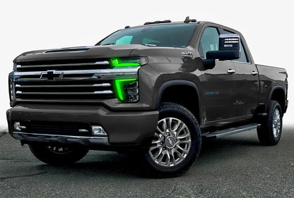 ORACLE Lighting 2020-2023 Chevrolet Silverado HD 2500/3500 ColorSHIFT RGB+W Headlight DRL Upgrade Kit by ORACLE Lighting
