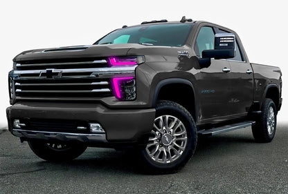 ORACLE Lighting 2020-2023 Chevrolet Silverado HD 2500/3500 ColorSHIFT RGB+W Headlight DRL Upgrade Kit by ORACLE Lighting