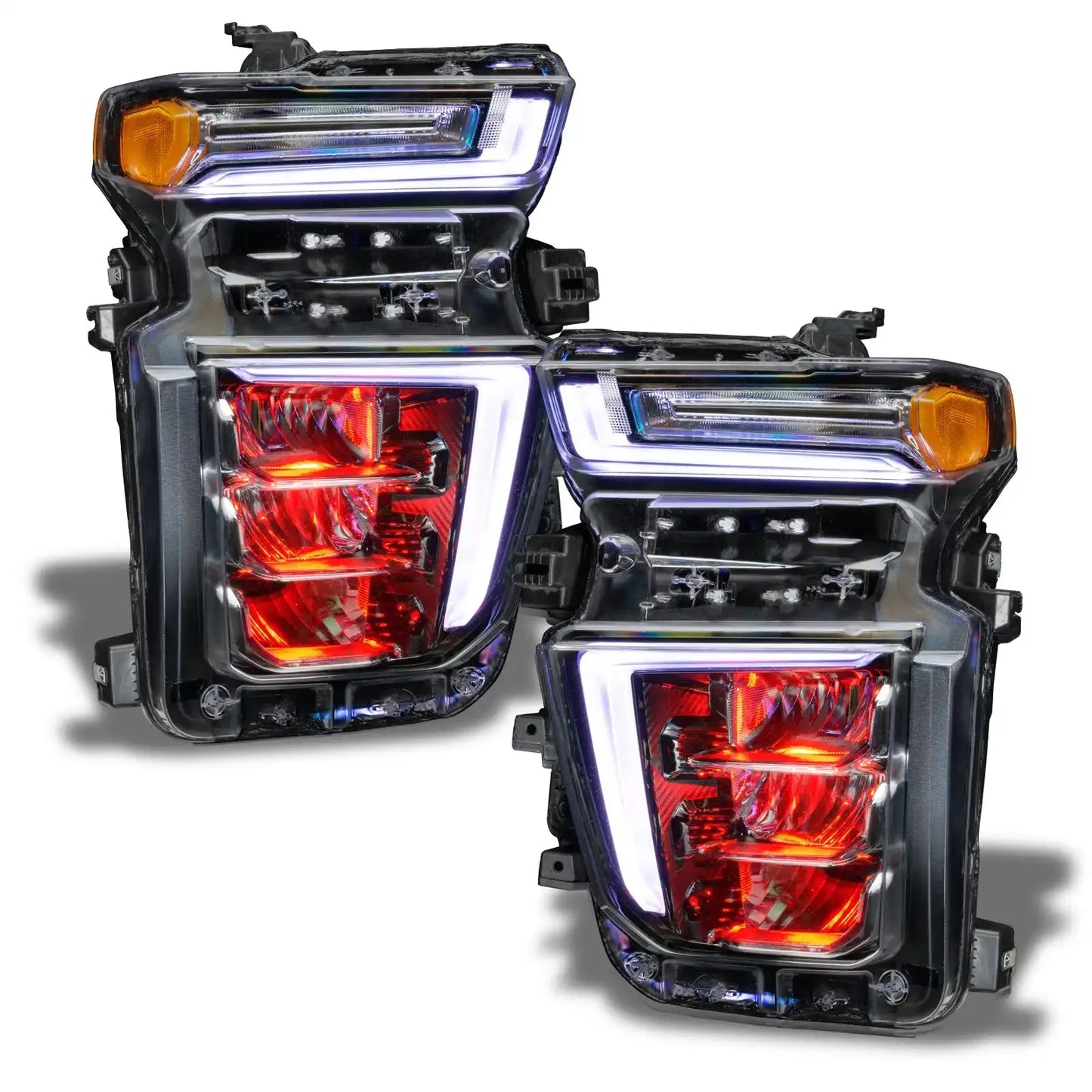 ORACLE Lighting 2020-2023 Chevrolet Silverado HD 2500/3500 ColorSHIFT Demon Eye RGB Upgrade by ORACLE Lighting