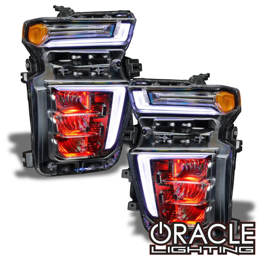 ORACLE Lighting 2020-2023 Chevrolet Silverado HD 2500/3500 ColorSHIFT Demon Eye RGB Upgrade by ORACLE Lighting
