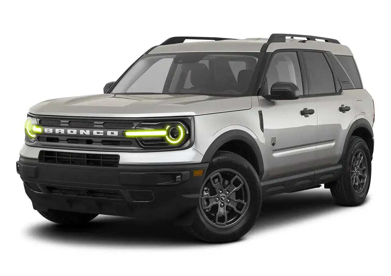 ORACLE Lighting 2021-2025 Ford Bronco Sport ColorSHIFT RGB+W Headlight DRL + Halo Upgrade by ORACLE Lighting