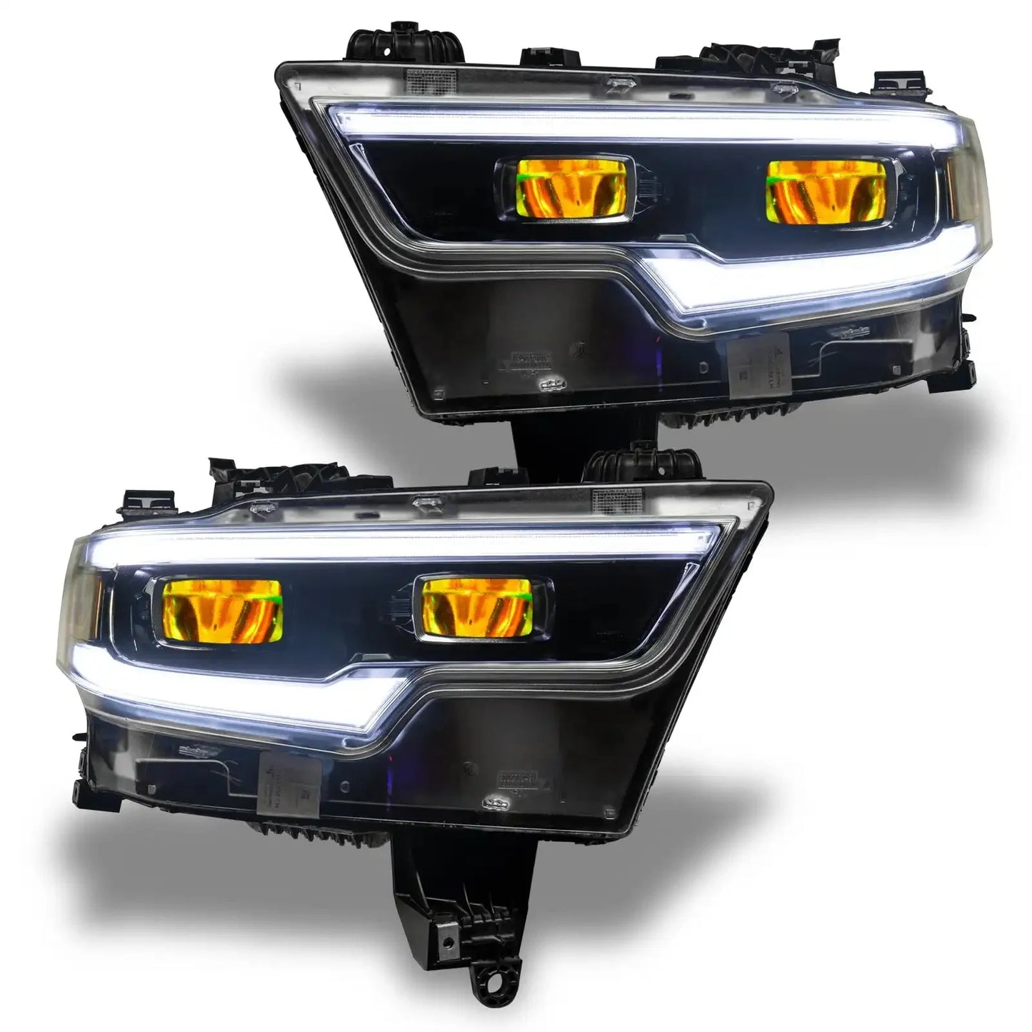 ORACLE Lighting 2019-2024 Ram 1500 ColorSHIFT Headlight Demon Eye Kit - LED Projector Headlights by ORACLE Lighting