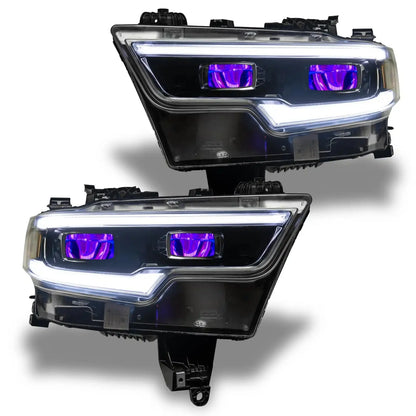 ORACLE Lighting 2019-2024 Ram 1500 ColorSHIFT Headlight Demon Eye Kit - LED Projector Headlights by ORACLE Lighting