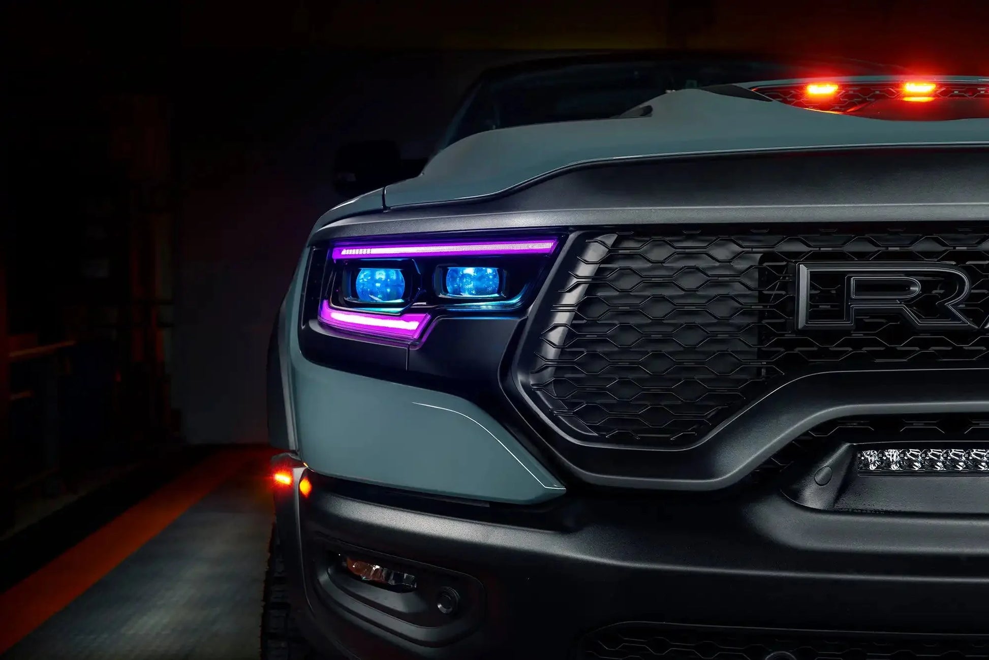 ORACLE Lighting 2019-2024 Ram 1500 ColorSHIFT Headlight Demon Eye Kit - LED Projector Headlights by ORACLE Lighting
