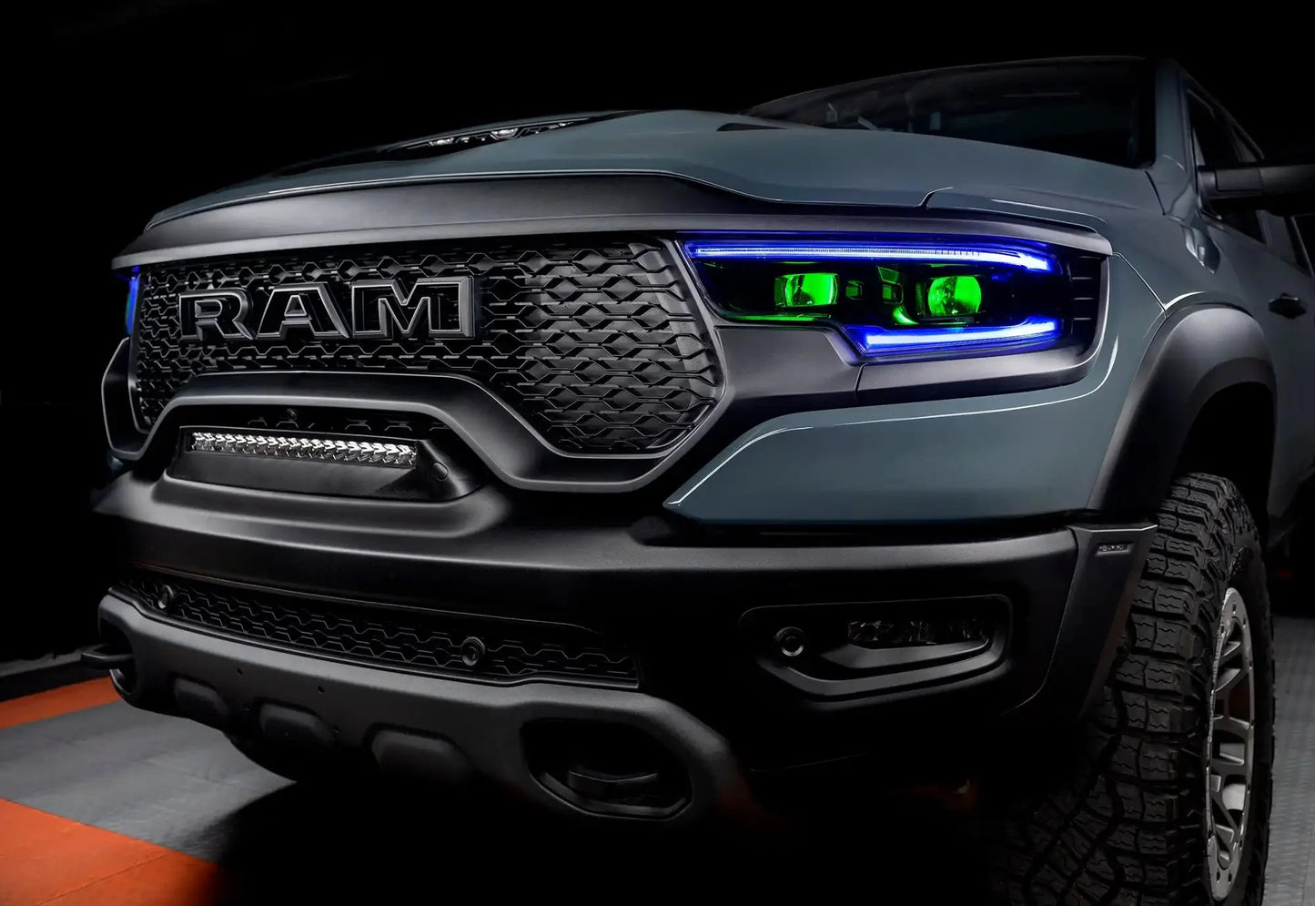 ORACLE Lighting 2019-2024 Ram 1500 ColorSHIFT Headlight Demon Eye Kit - LED Projector Headlights by ORACLE Lighting