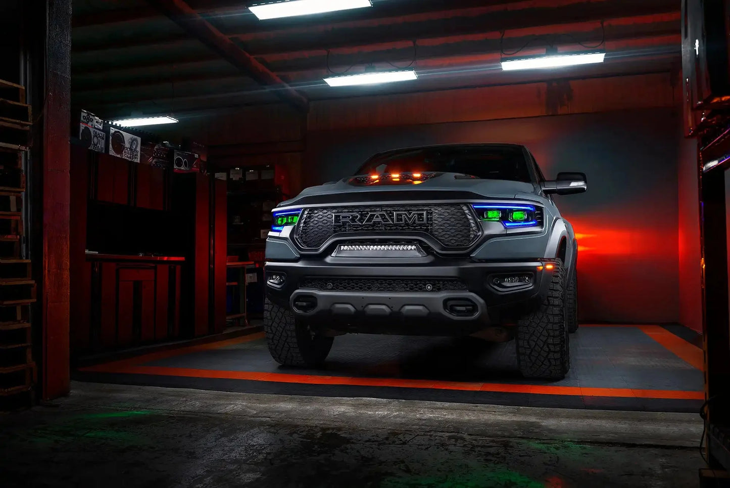 ORACLE Lighting 2019-2024 Ram 1500 ColorSHIFT Headlight Demon Eye Kit - LED Projector Headlights by ORACLE Lighting