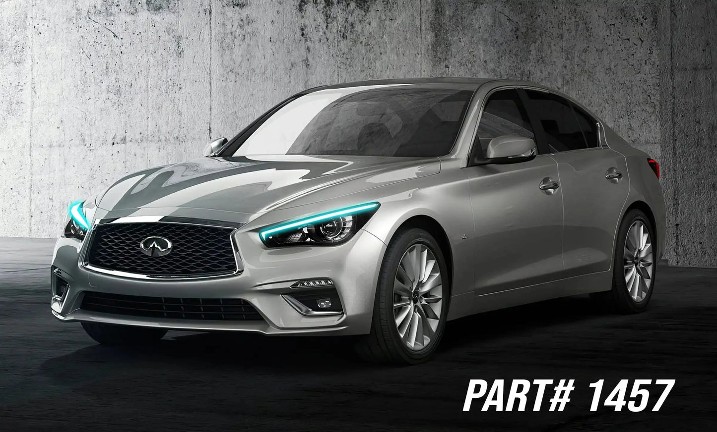 ORACLE Lighting 2014-2024 Infiniti Q50 ColorSHIFT RGB+W Headlight DRL Upgrade Kit by ORACLE Lighting