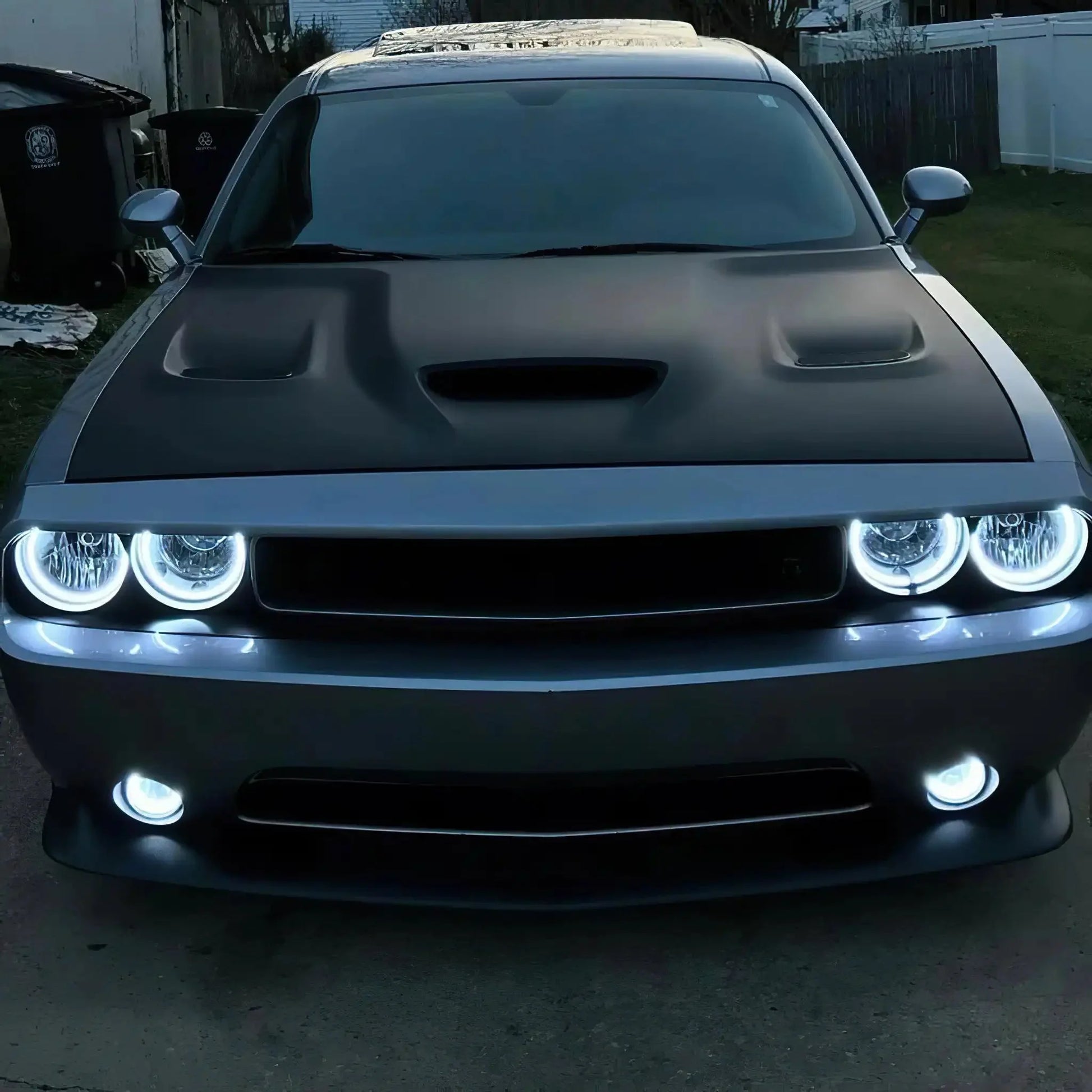 2008-2014 Dodge Challenger Dynamic ColorSHIFT Surface Mount Headlight & Fog Light Halo Kit - COMBO by ORACLE Lighting