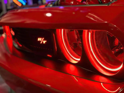 2008-2014 Dodge Challenger Dynamic ColorSHIFT Surface Mount Headlight & Fog Light Halo Kit - COMBO by ORACLE Lighting