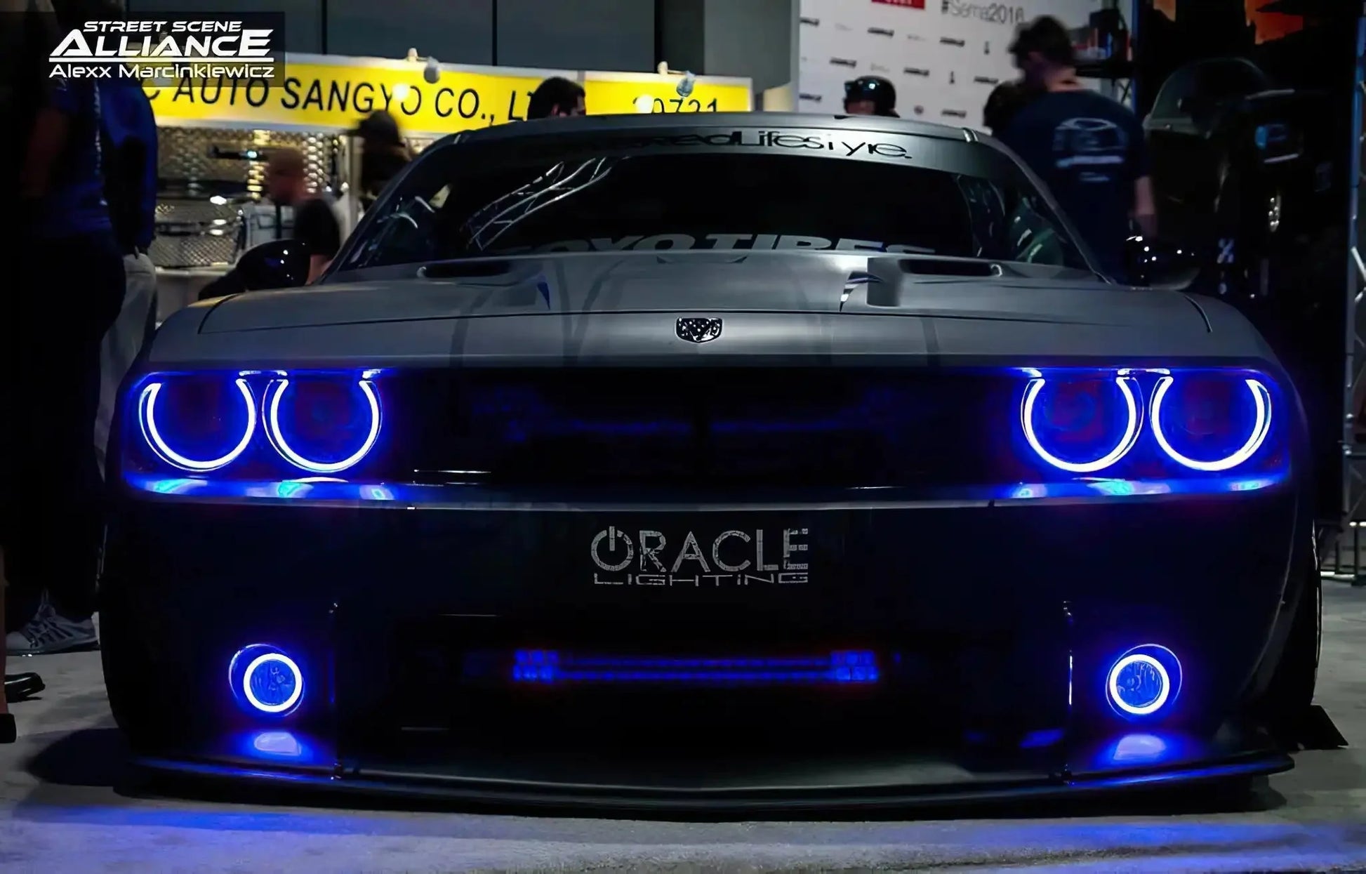 2008-2014 Dodge Challenger Dynamic ColorSHIFT Surface Mount Headlight & Fog Light Halo Kit - COMBO by ORACLE Lighting