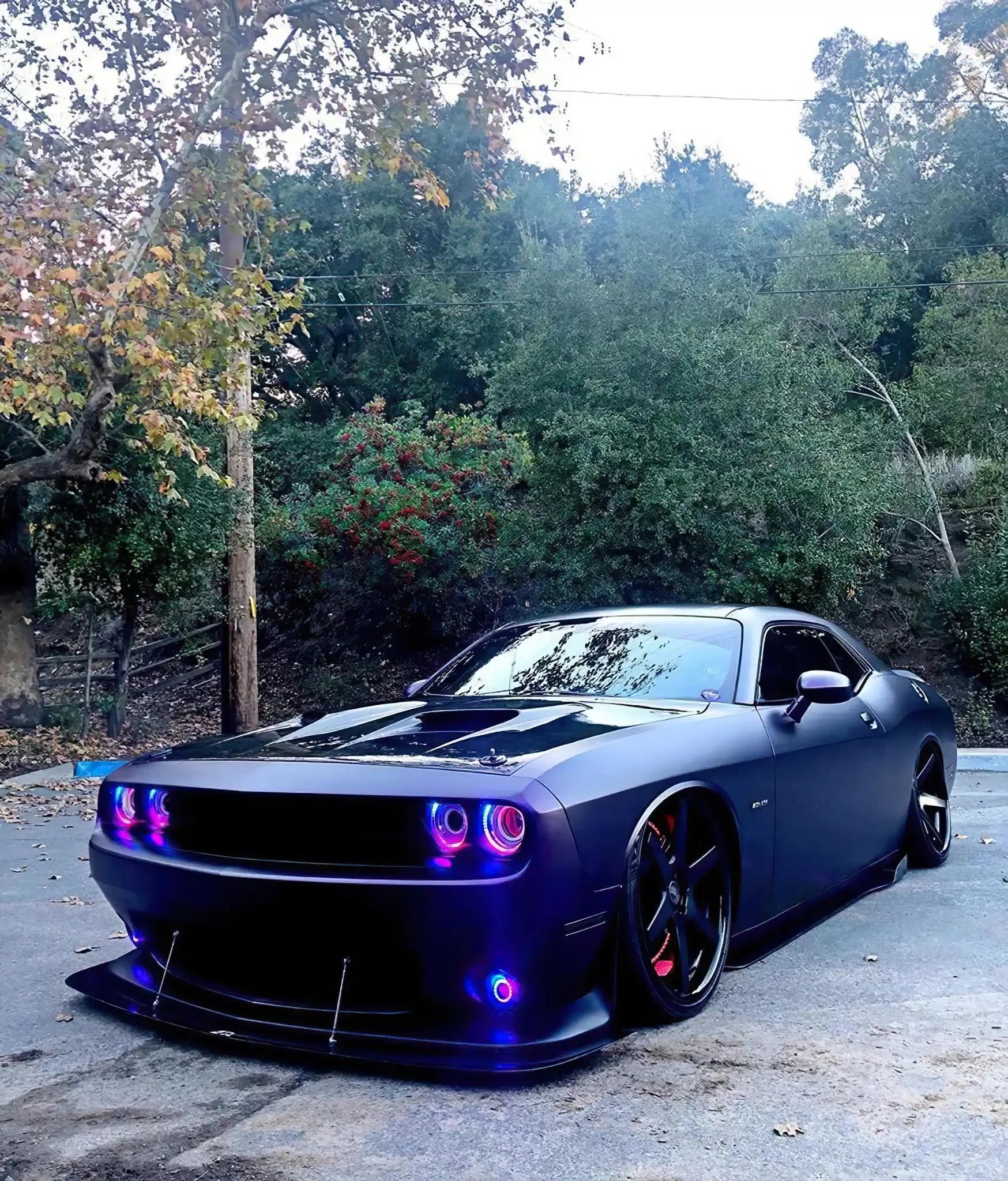 2008-2014 Dodge Challenger Dynamic ColorSHIFT Surface Mount Headlight & Fog Light Halo Kit - COMBO by ORACLE Lighting