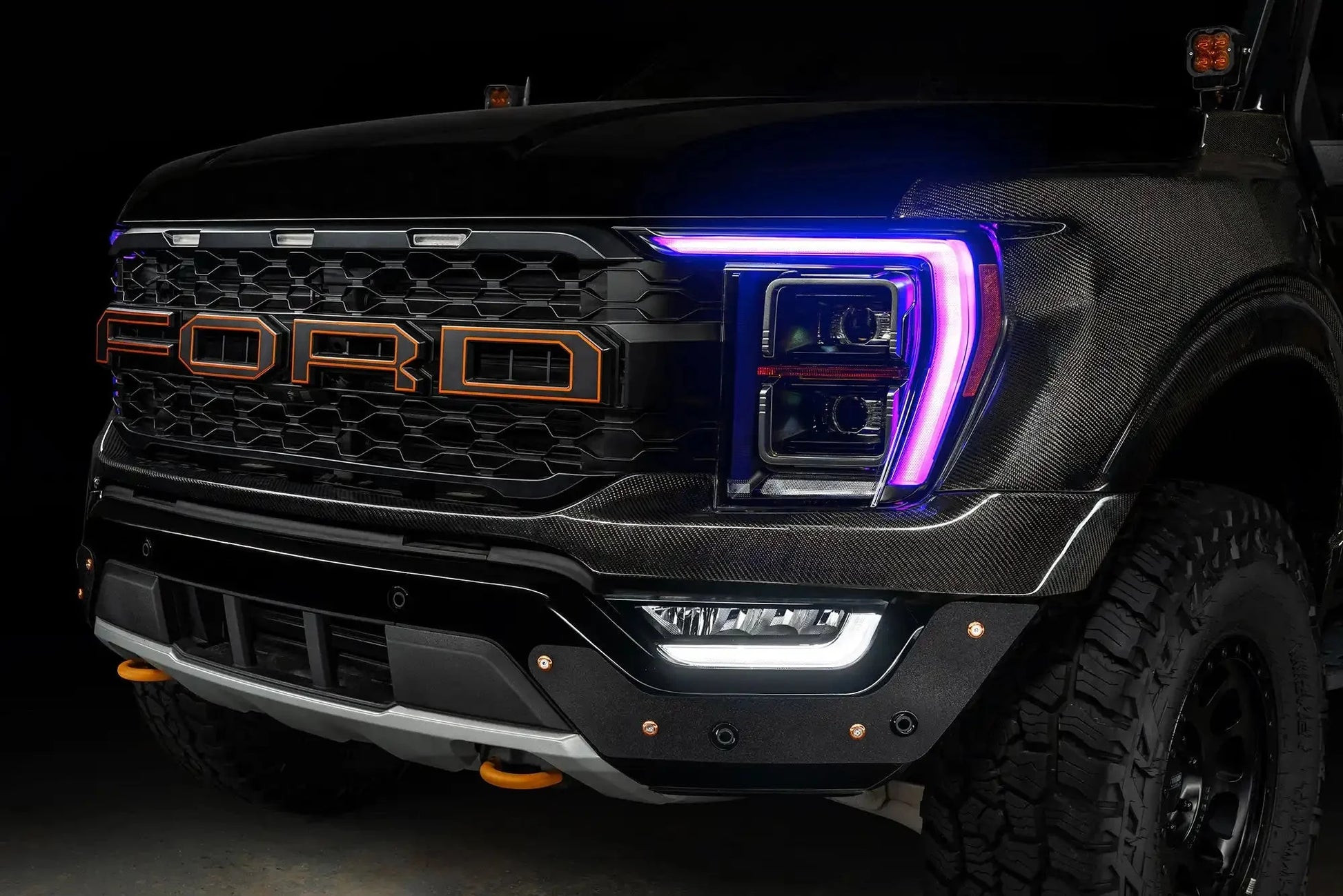 ORACLE Lighting 2021-2023 Ford F-150 ColorSHIFT RGB+W Headlight DRL Upgrade Kit by ORACLE Lighting
