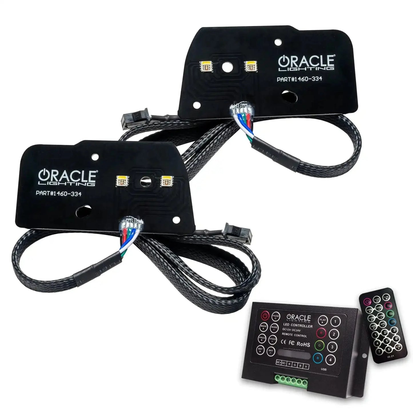 ORACLE Lighting 2021-2023 Ford F-150 ColorSHIFT RGB+W Headlight DRL Upgrade Kit by ORACLE Lighting