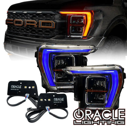 ORACLE Lighting 2021-2023 Ford F-150 ColorSHIFT RGB+W Headlight DRL Upgrade Kit by ORACLE Lighting