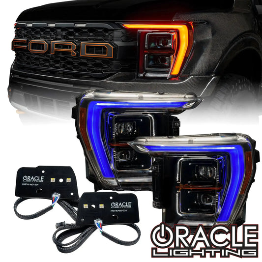 ORACLE Lighting 2021-2023 Ford F-150 ColorSHIFT RGB+W Headlight DRL Upgrade Kit by ORACLE Lighting