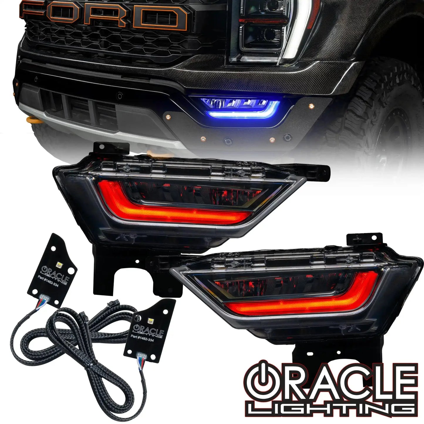 ORACLE Lighting 2021-2023 Ford F-150 ColorSHIFT RGB+W Fog Light DRL Upgrade Kit by ORACLE Lighting