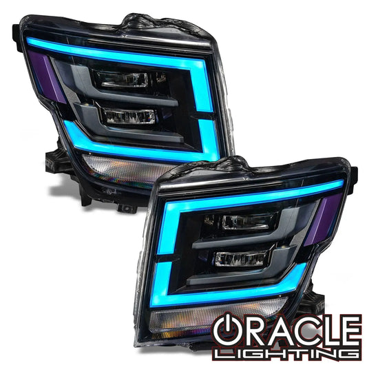 ORACLE Lighting 2021-2024 Nissan Titan ColorSHIFT RGB+W Headlight DRL Upgrade by ORACLE Lighting