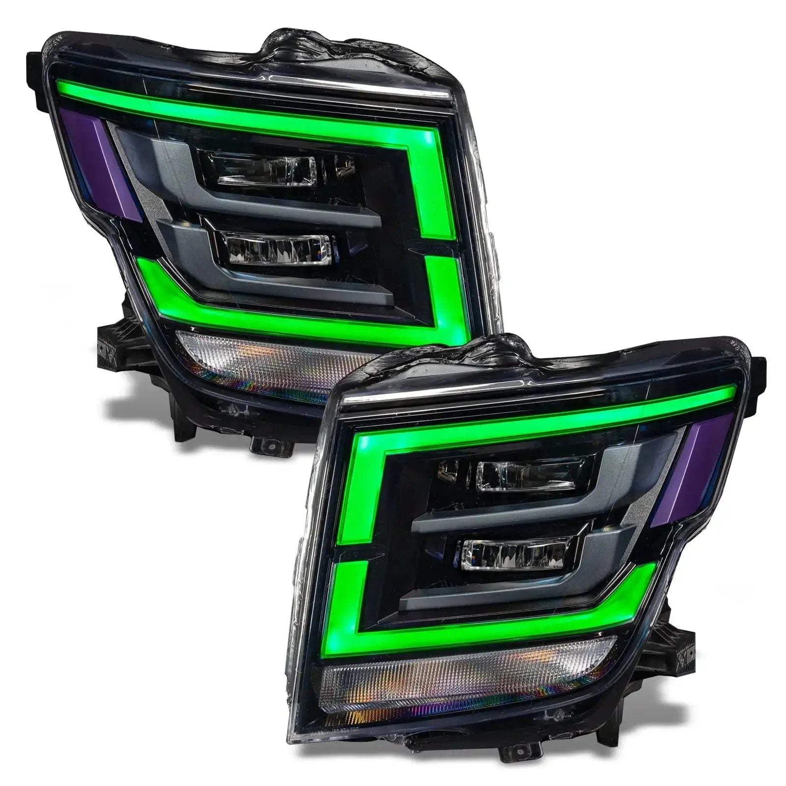 ORACLE Lighting 2021-2024 Nissan Titan ColorSHIFT RGB+W Headlight DRL Upgrade by ORACLE Lighting