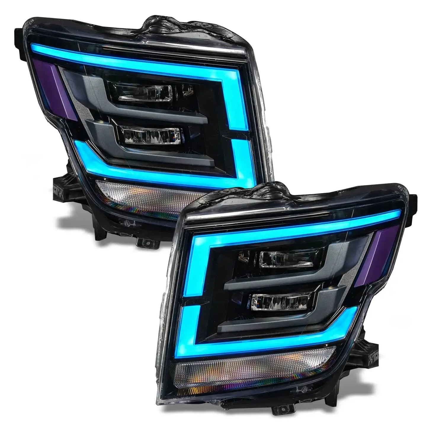 ORACLE Lighting 2021-2024 Nissan Titan ColorSHIFT RGB+W Headlight DRL Upgrade by ORACLE Lighting
