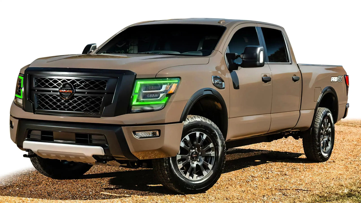 ORACLE Lighting 2021-2024 Nissan Titan ColorSHIFT RGB+W Headlight DRL Upgrade by ORACLE Lighting