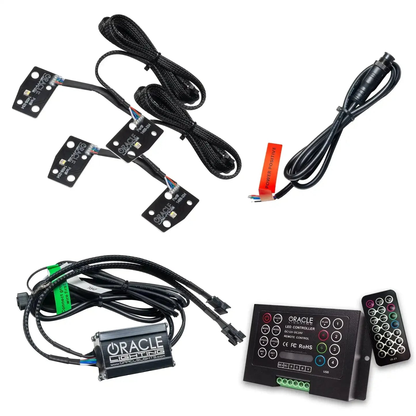ORACLE Lighting 2021-2025 Ford Bronco ColorSHIFT RGB+W Headlight Halo Upgrade Kit by ORACLE Lighting